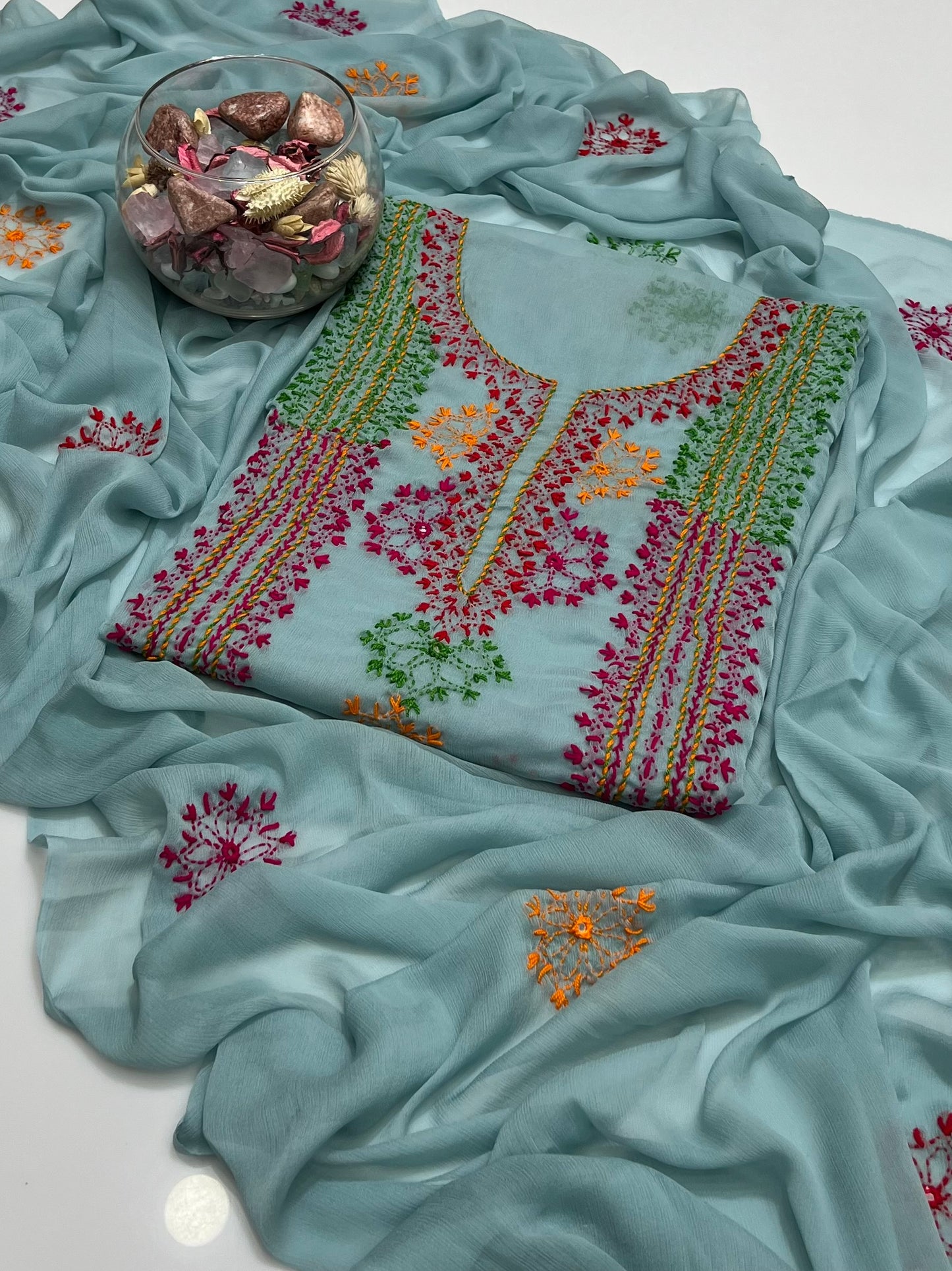 Afghani Tanka With Mirror Work On Shifoon 2pc Dress 👗