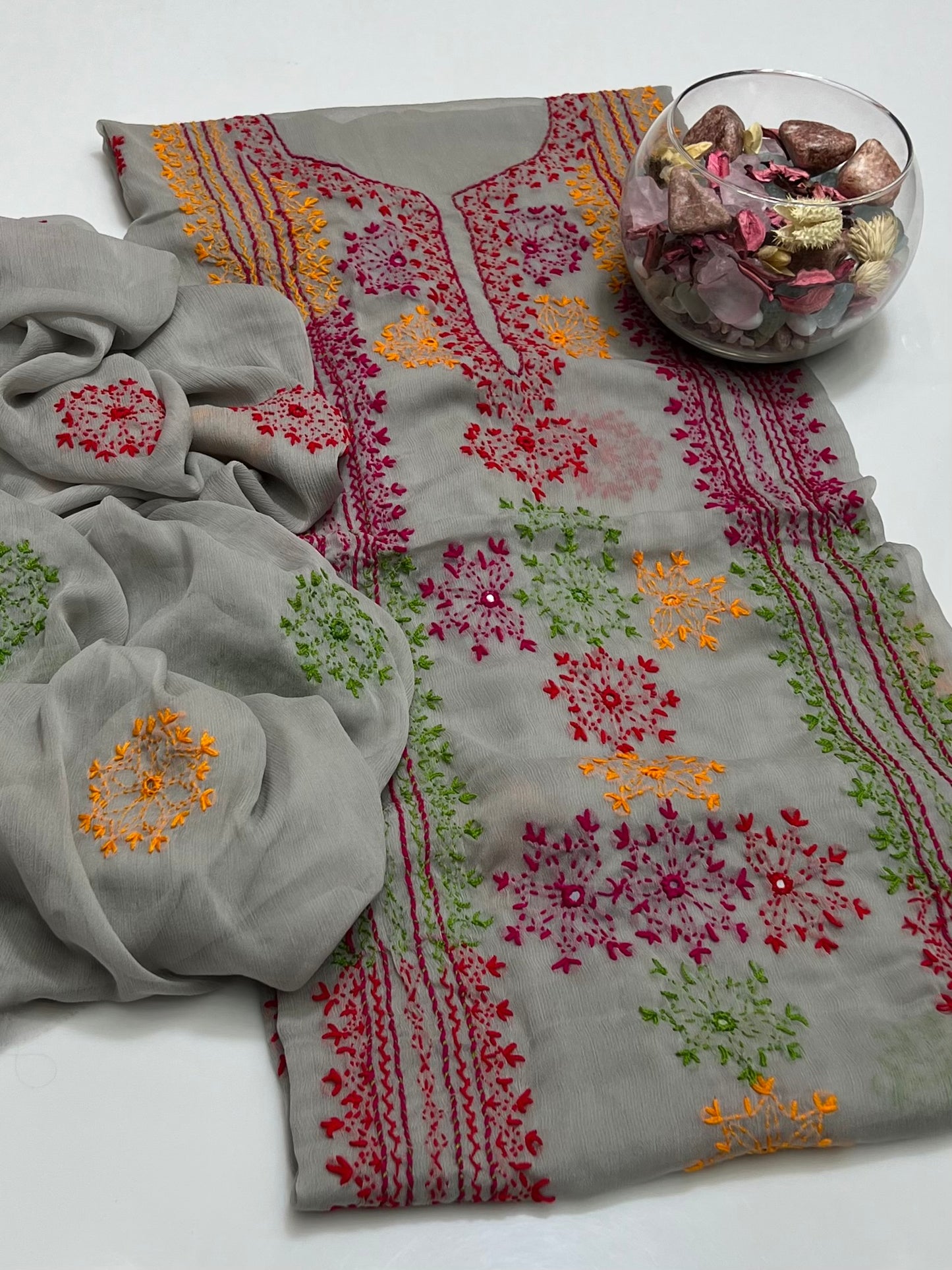 Afghani Tanka With Mirror Work On Shifoon 2pc Dress 👗