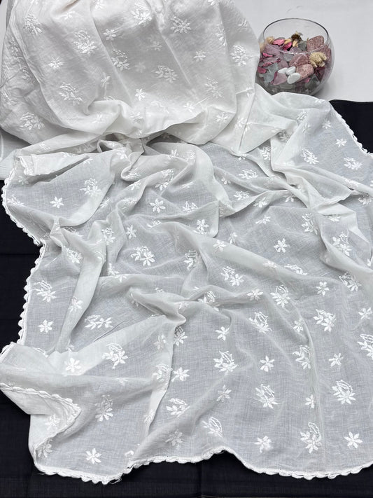 Pure Lawn Pakka Booti Jall Dupatta…