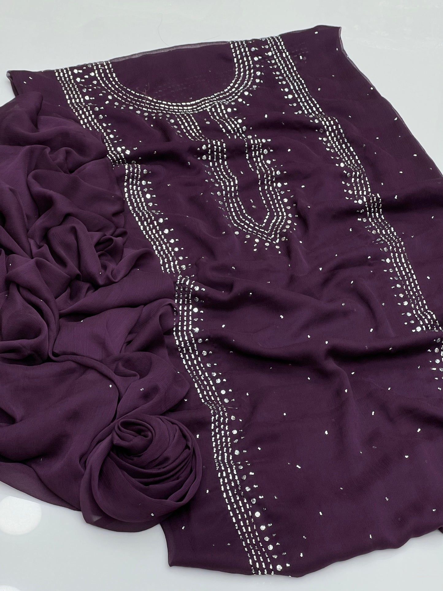 Kurta Mukesh On Soft Krinkle Shifoon 😍