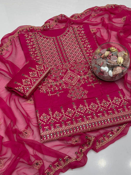 Computer 9mm Embroidery On Pure Lawn