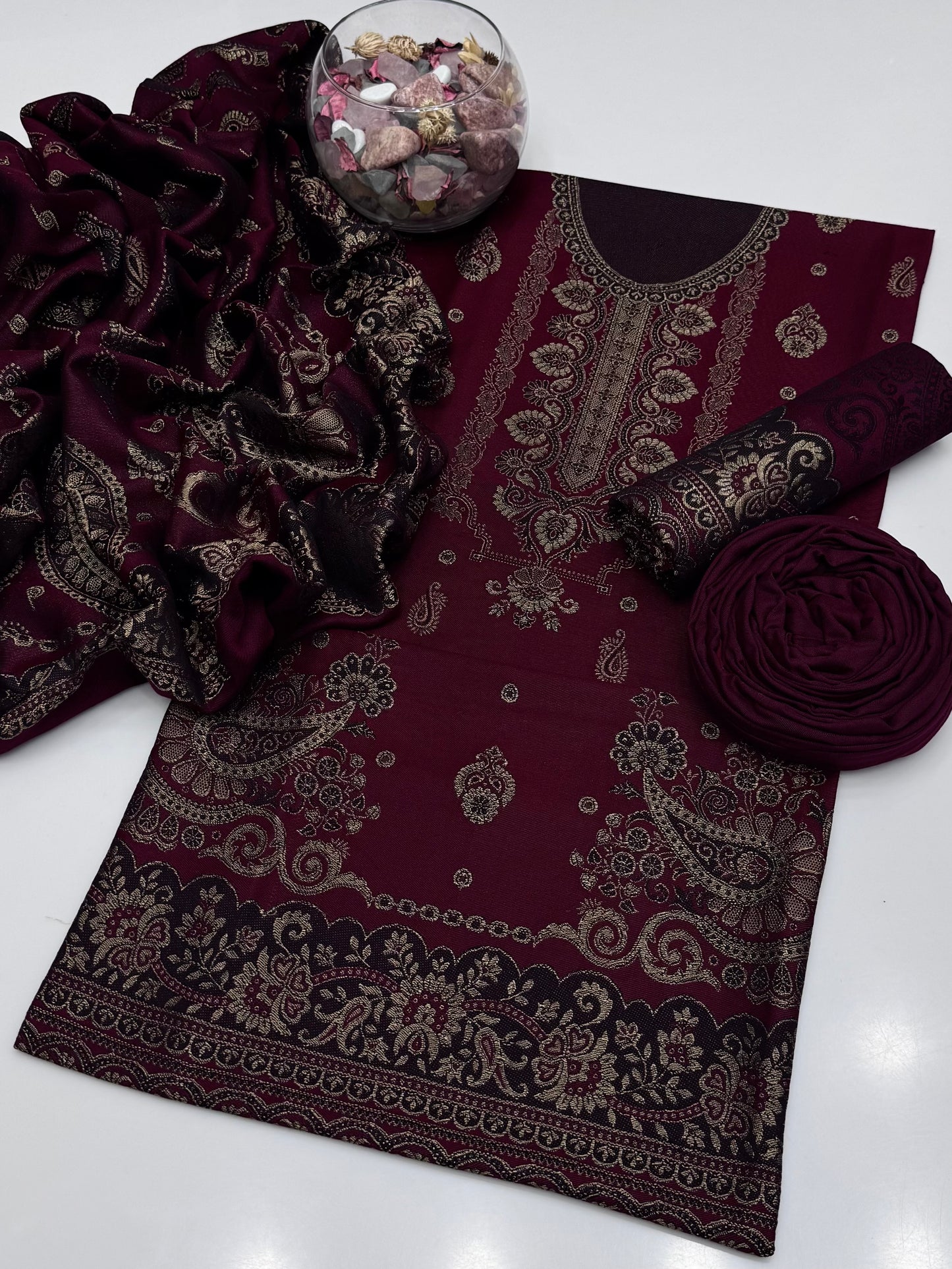 Winter Pashmina Jacquard 3pc Collection 😍