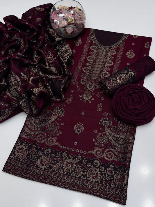 Winter Pashmina Jacquard 3pc Collection 😍