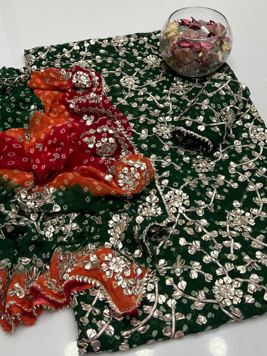 Chunri Lcd Gotta Work On Bamber Shifoon 2pc Dress 👗