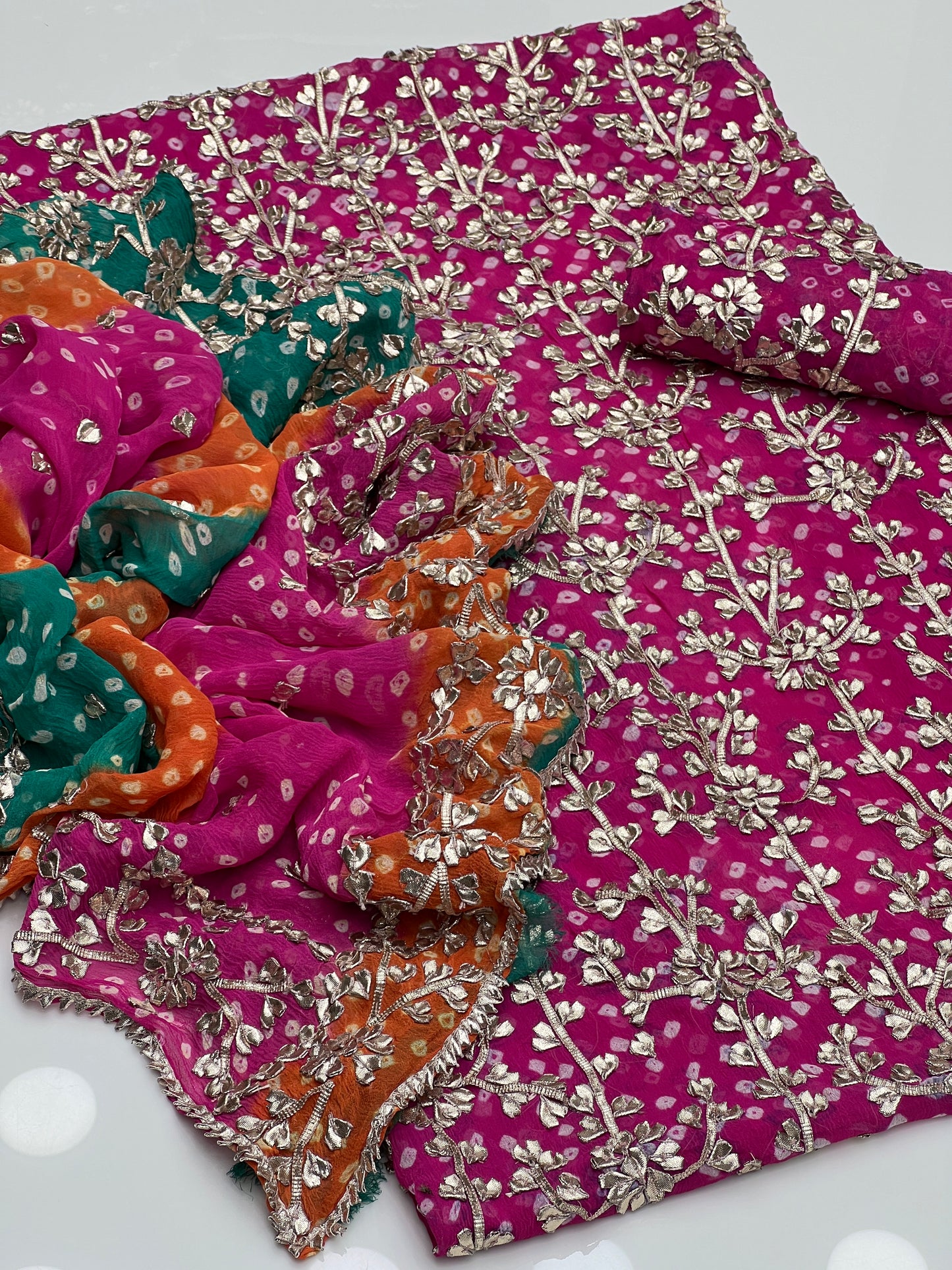 Chunri Lcd Gotta Work On Bamber Shifoon 2pc Dress 👗