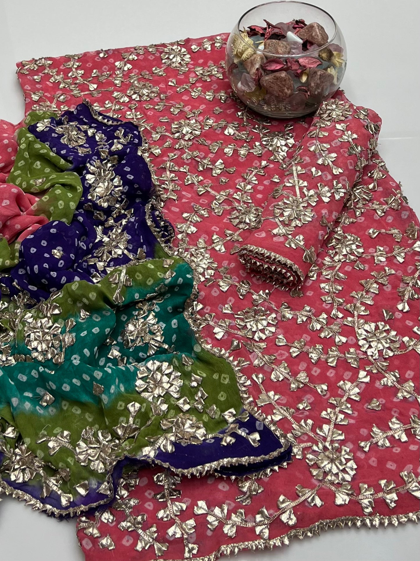 Chunri Lcd Gotta Work On Bamber Shifoon 2pc Dress 👗