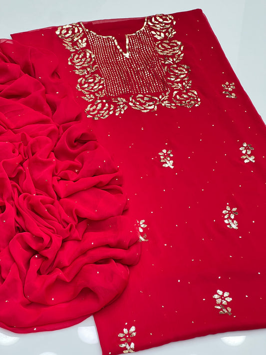 🎉Indian Mukesh On Soft Krinkle Shifoon🎉