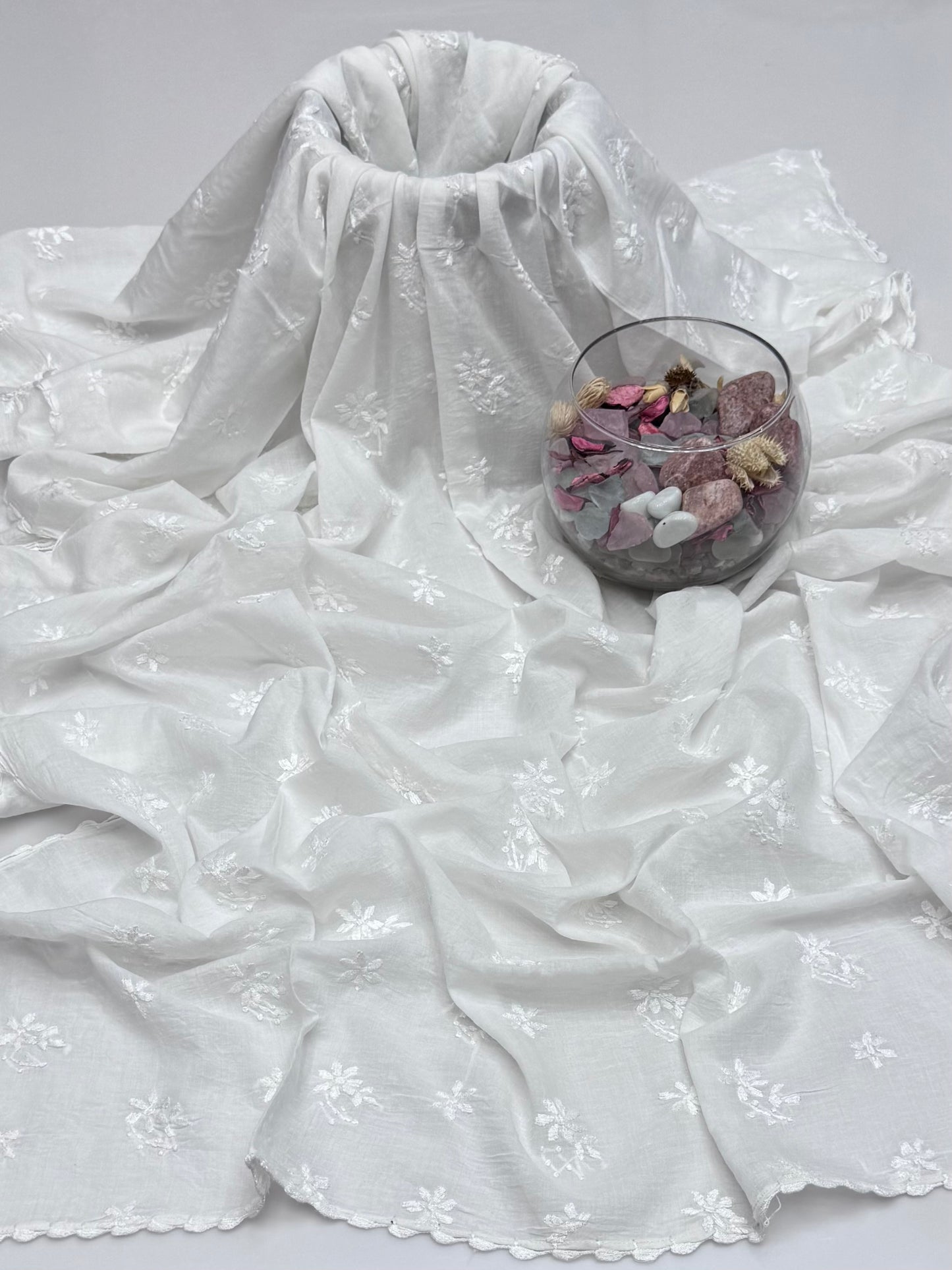 Pure Lawn Pakka Booti Jall Dupatta…